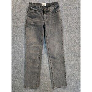 Abrand Jeans Womens 24 AU 6 Black A '99 Low Straight Leg Low Rise